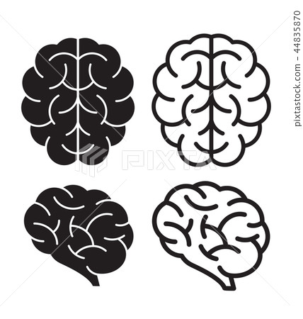 vector human brain icons - Stock Illustration [44835870] - PIXTA