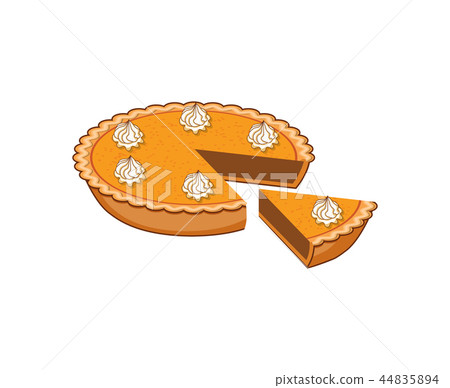 vector pumpkin pie 44835894