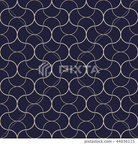 The geometric pattern with wavy lines. Seamless  44836115