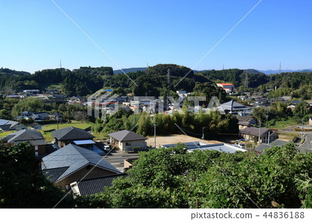 Townscape of Irari-cho, Satsumasen-uchi, seen from a small height 44836188
