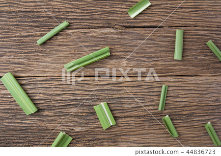 Close up sugarcane on wood background close up 44836723