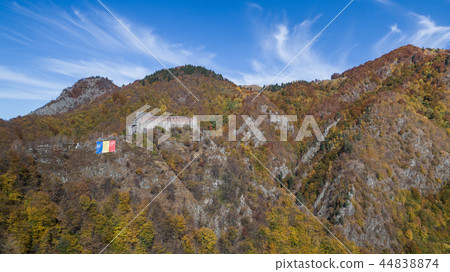 ruined Poenari fortress, Romania ruined Poenari fortress, Romania 44838874