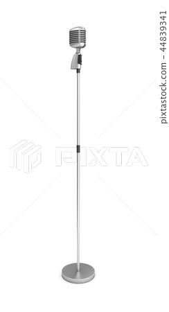 3D Rendering vintage studio microphone isolated 44839341