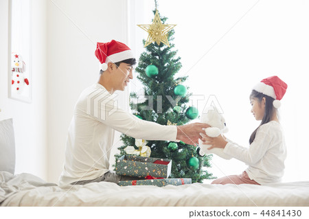 Christmas, Dad, Daughter, Family, Korean 44841430
