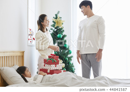 家庭，聖誕節，韓國 44841587