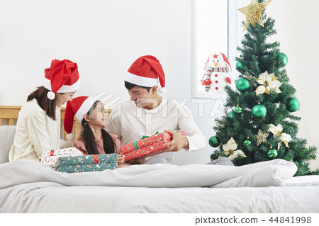 家庭，聖誕節，韓國 44841998