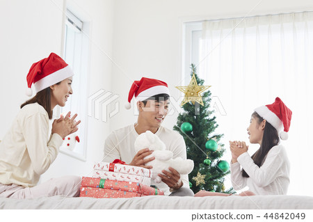 家庭，聖誕節，韓國 44842049