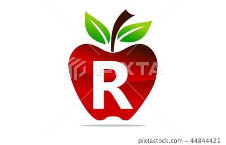 Apple Letter R Vector Apple letter R Logo Design Template Vector - Stock Illustration ...