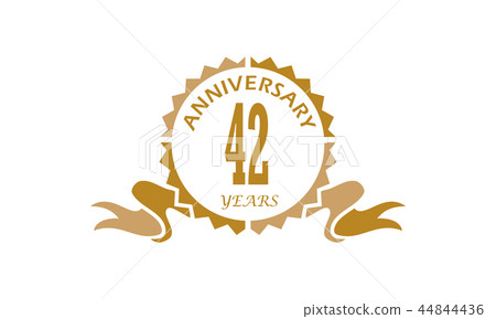 42 Years Ribbon Anniversary 42 Years Ribbon Anniversary 44844436