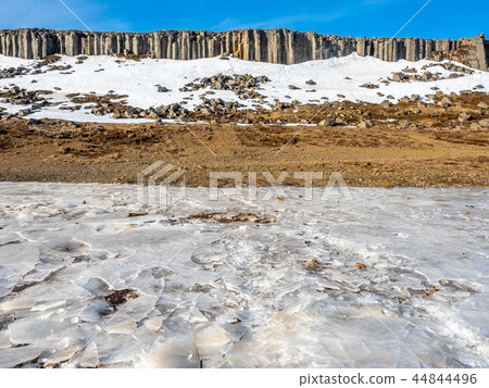 Gerduberg column wall in Iceland Gerduberg column wall in Iceland 44844496