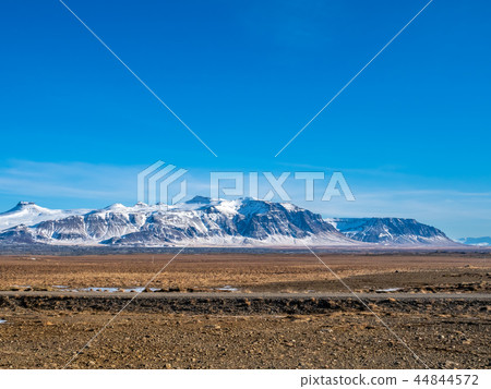 Scenic view of nature in winter, Iceland 44844572