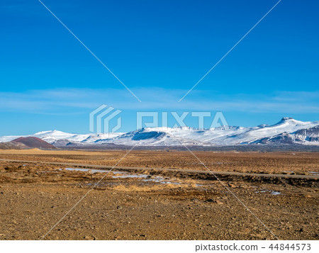 Scenic view of nature in winter, Iceland 44844573