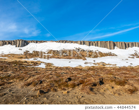 Gerduberg column wall in Iceland Gerduberg column wall in Iceland 44844574