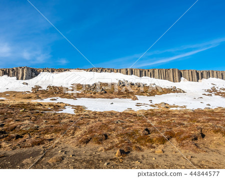 Gerduberg column wall in Iceland 44844577