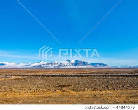 Scenic view of nature in winter, Iceland 44844579