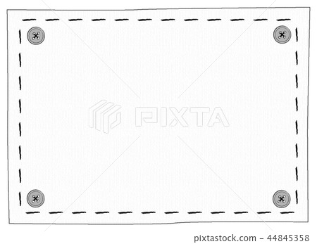 Hand drawn style embroidery frame monochrome Hand drawn style embroidery frame monochrome 44845358
