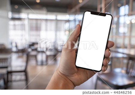 Close up man hands using smart phone Technology 44846256