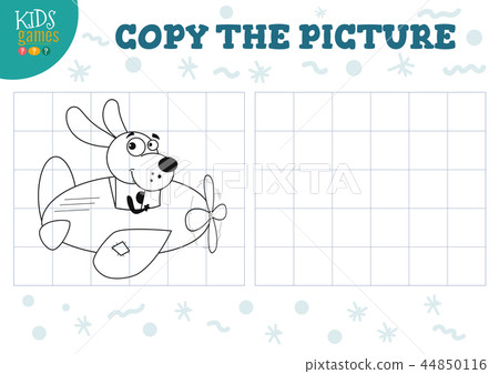 Copy picture vector illustration. Educational... - Stock Illustration ...