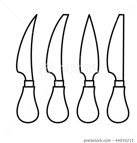 vector of knife set vector of knife set 44850215