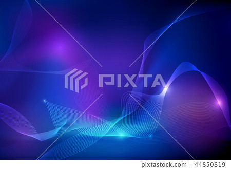 Abstract glowing neon light effect background 44850819