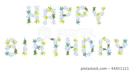 Green cannabis leaf. Leaf plant botanical garden floral foliage. Isolated illustration element. Green cannabis leaf. Leaf plant botanical garden floral foliage. Isolated illustration element. 44851121