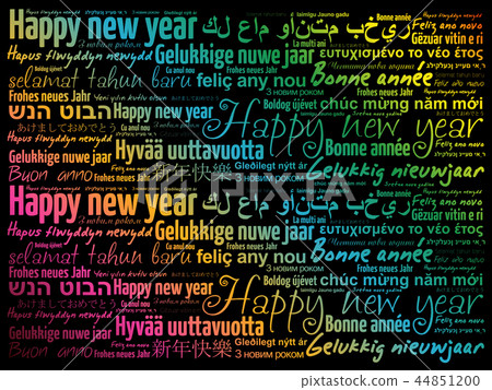 Happy New Year in different languages 44851200