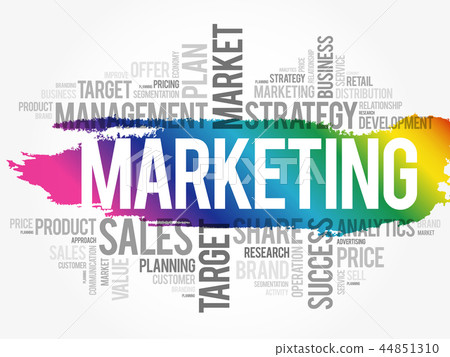 Marketing word cloud collage 44851310