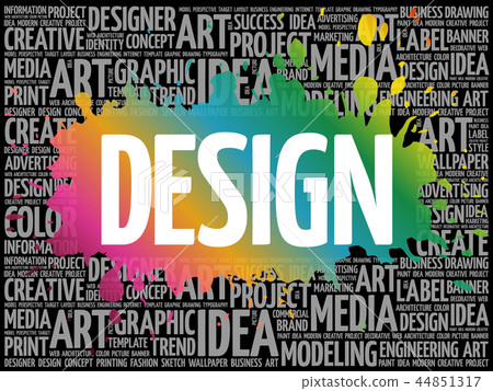 DESIGN word cloud collage 44851317
