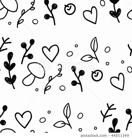 Vector floral pattern Vector floral pattern 44851349