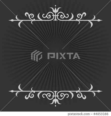 Vignette on a black and white retro background 44853166