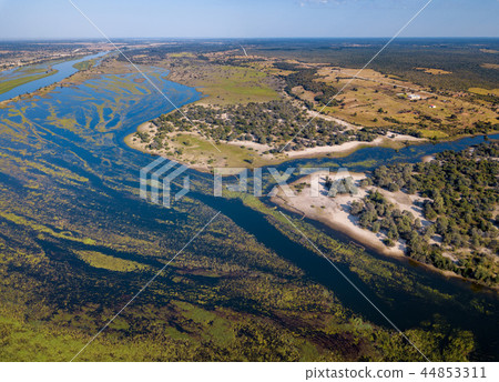 Okavango delta river in north Namibia, Africa Okavango delta river in north Namibia, Africa 44853311