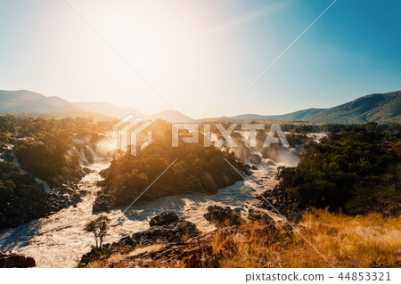 Epupa Falls on the Kunene River in Namibia 44853321