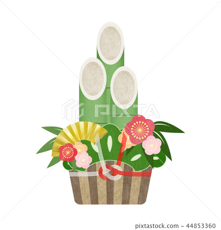 日日風格 - 日本模式 - 日本紙 -  Kadomatsu-新年 44853360