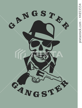 Skull in hat gangster Skull in hat gangster 44853554