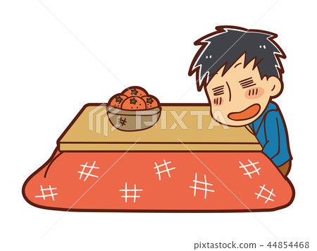 Illustration material for men to relax with kotatsu Illustration material for men to relax with kotatsu 44854468