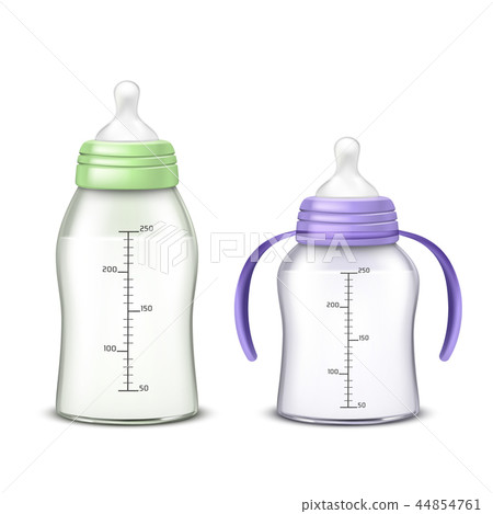 baby bottles isolated on background - Stock Illustration [44854761] - PIXTA