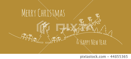 Christmas greeting card. Vector. Christmas greeting card. Vector. 44855365