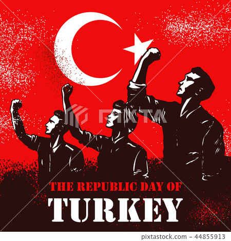 Independence Day of Republic of Turkey - Stock Illustration [44855913] - PIXTA