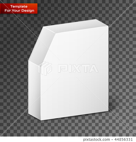 White Product Package Box Illustration Isolated On 44856331