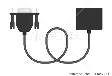 Vector Illustration of VGA to Adapter 44857231