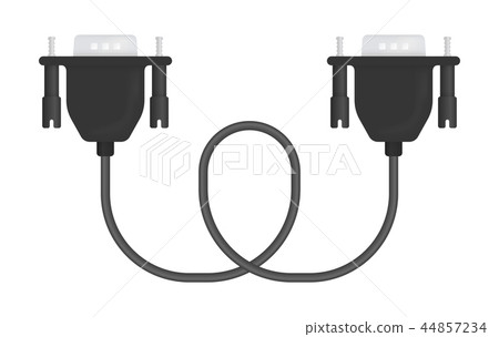 Vector Illustration of VGA Cable 44857234