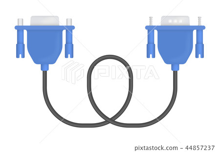 Vector Illustration of VGA Cable 44857237