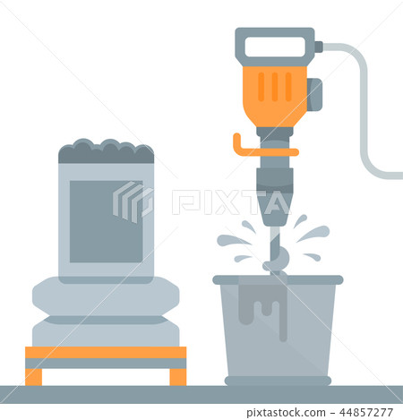 Illustration of Construction Work. 44857277