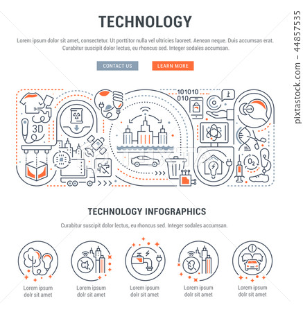 Vector Banner of Technology. Vector Banner of Technology. 44857535