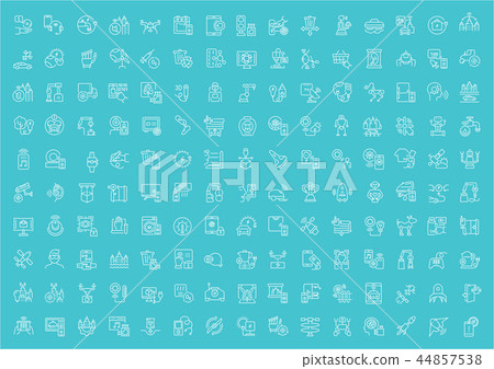 Set of Line Icons of Technology. Set of Line Icons of Technology. 44857538