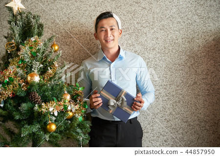 Businessman with present 44857950
