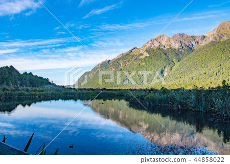New Zealand Mirror Lake 44858022