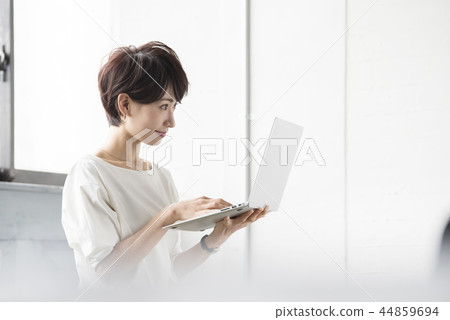 Career woman personal computer Career woman personal computer 44859694