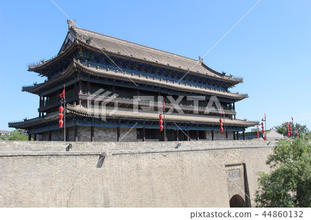 絲綢之路入口西門西安中國 44860132