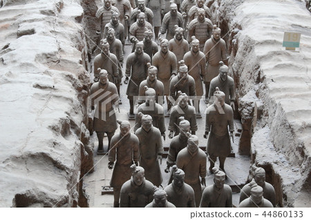 錫捕手皇帝兵馬俑世界遺產西安中國 錫捕手皇帝兵馬俑世界遺產西安中國 44860133
